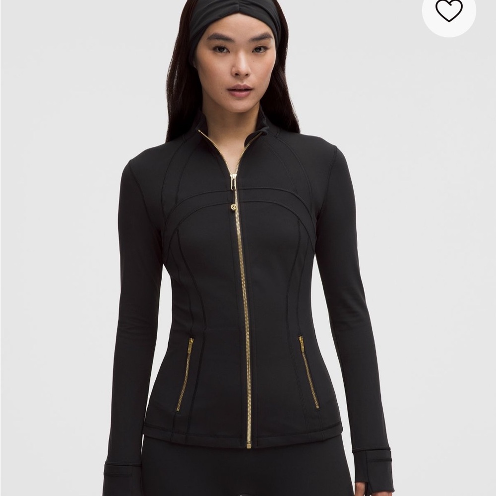 lululemon athletica Black Jacket with Gold Accents